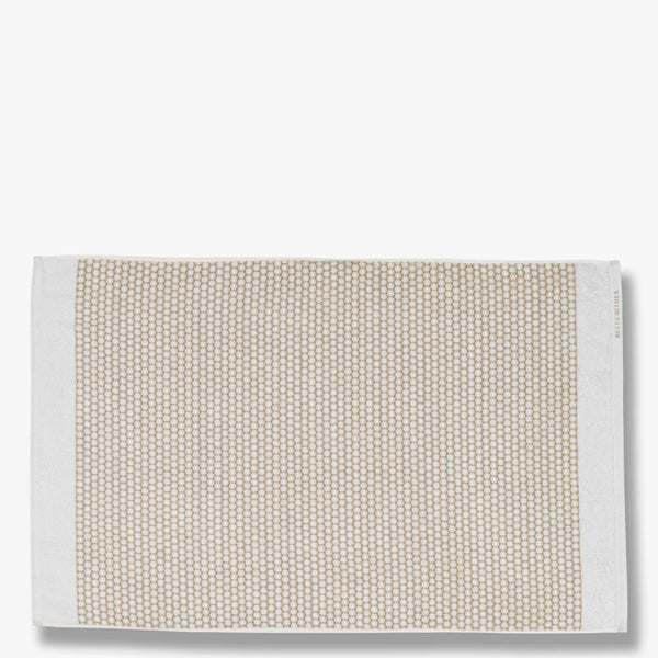Mette Ditmer Grid Towel, Sand/Off-White