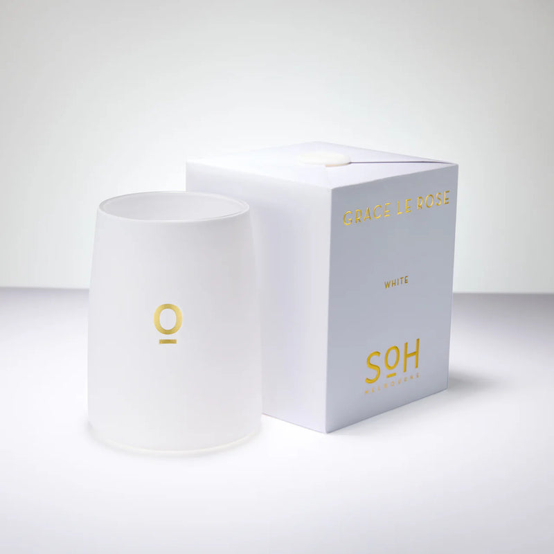 SOH White Candle, Grace Le Rose