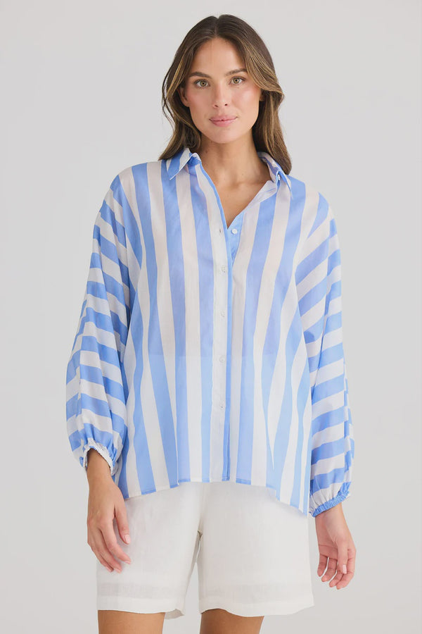 Cliffside Shirt, Blue Stripe