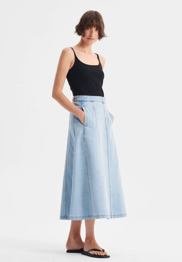 Morrison Hudson Denim Skirt, Blue