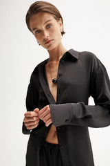Elka Ella Shirt, Black
