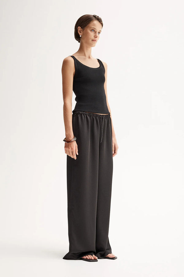 Elka Coralie Knit Top, Black
