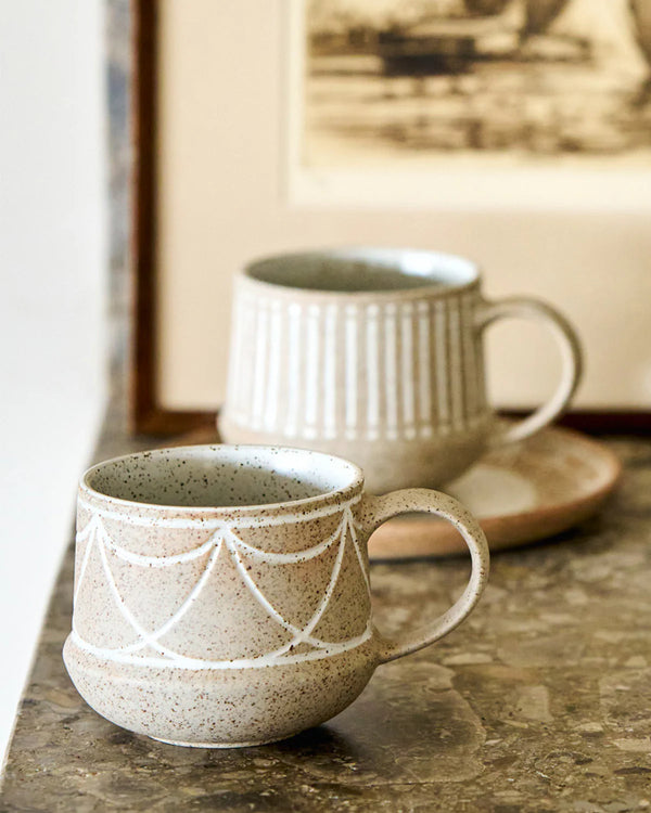 Entertainer Mugs 3pk, Natural Etching