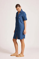 Eb&Ive Melenia Denim Shirt Dress, Indigo