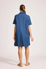 Eb&Ive Melenia Denim Shirt Dress, Indigo
