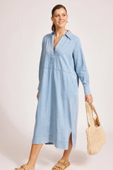 Eb&Ive Melenia Denim Collared Dress, Denim