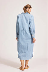 Eb&Ive Melenia Denim Collared Dress, Denim
