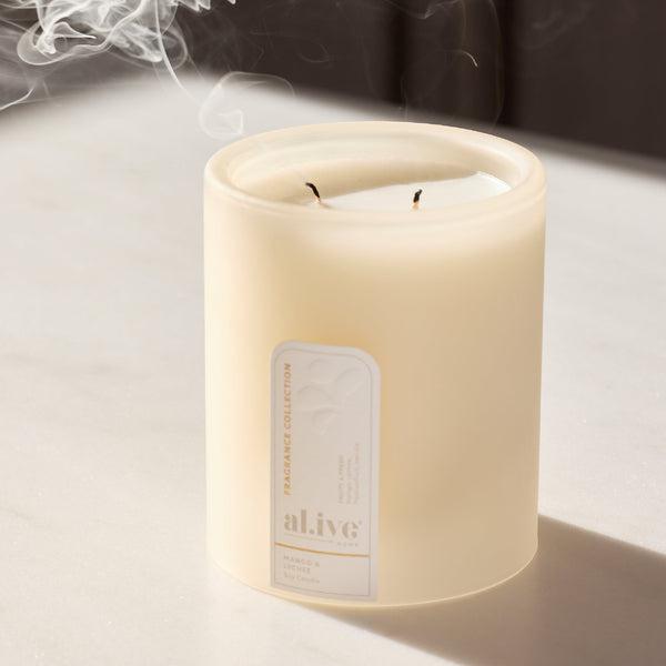 Al.ive Soy Candle, Mango & Lychee