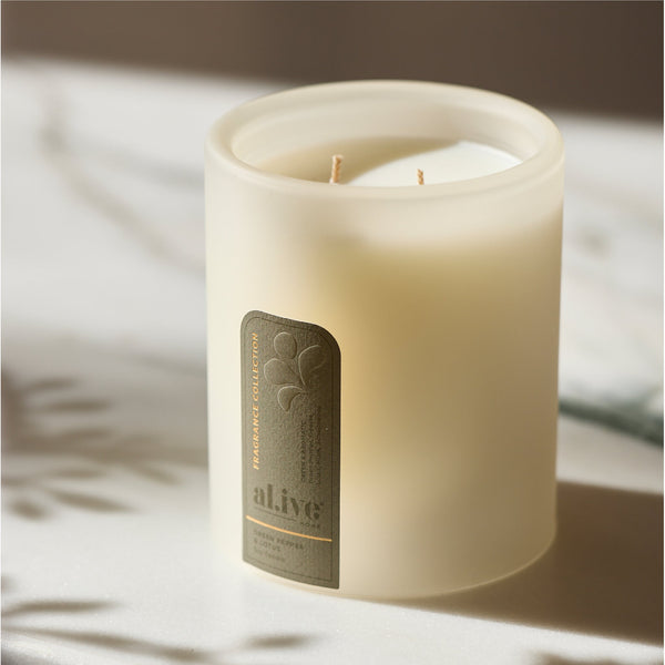 Al.ive Soy Candle, Green Pepper & Lotus