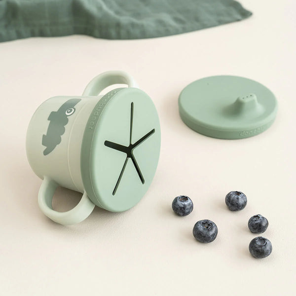 Foodie Spout & Snack Cup, Green