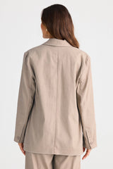 Brave & True August Blazer, Cocoa