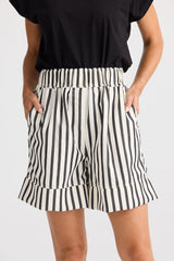 Brave & True Esplanade Short, Black Stripe