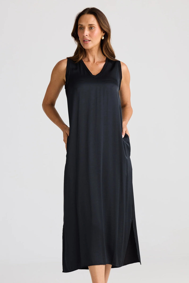 Brave & True Celine Dress, Black