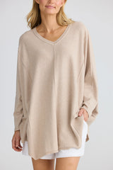 HomeLove Chill Top, Oat Marle S/M