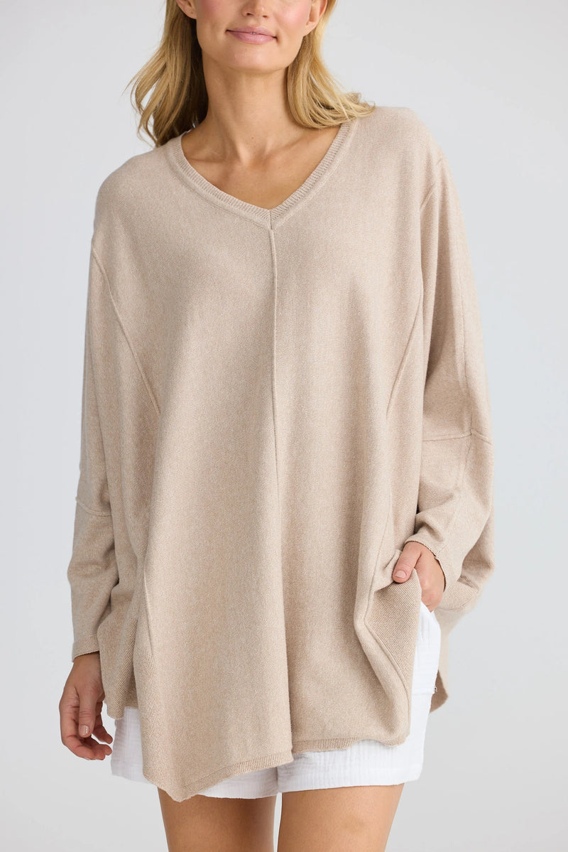 HomeLove Chill Top, Oat Marle S/M