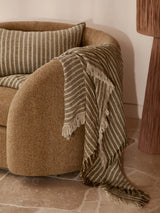 L&M Ava Khaki Throw