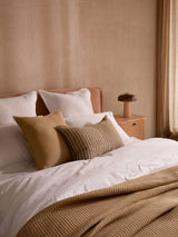 L&M Ava Khaki Stripe Cushion
