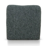 Fabric Lounge Chair, Green Boucle