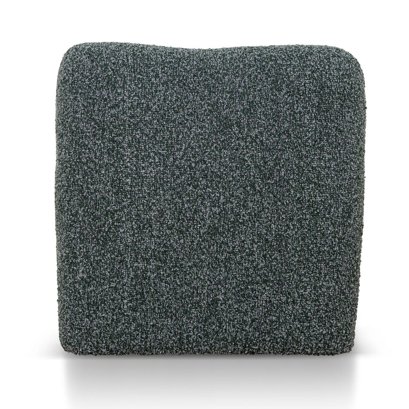 Fabric Lounge Chair, Green Boucle