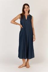 Itami Denim Sleeveless Maxi