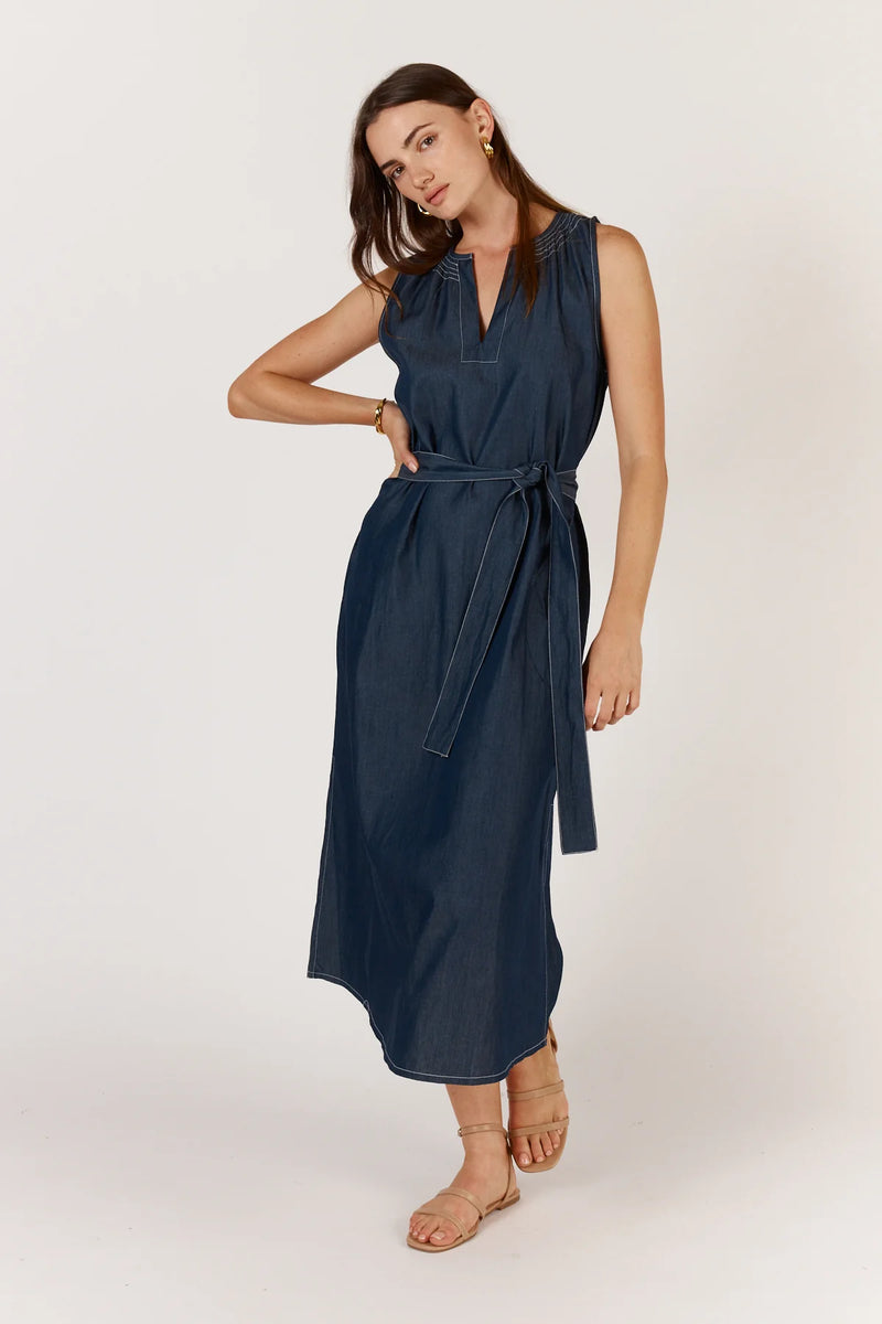 Itami Denim Sleeveless Maxi