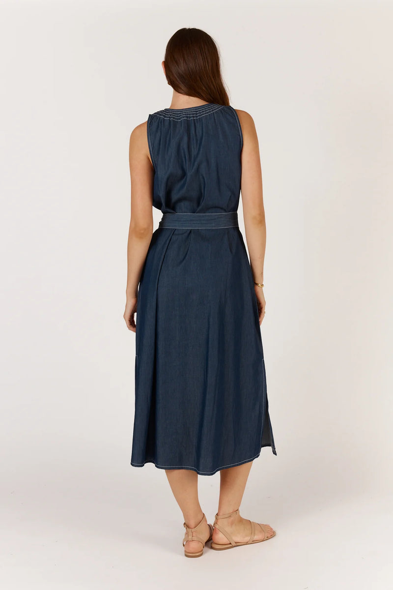 Itami Denim Sleeveless Maxi