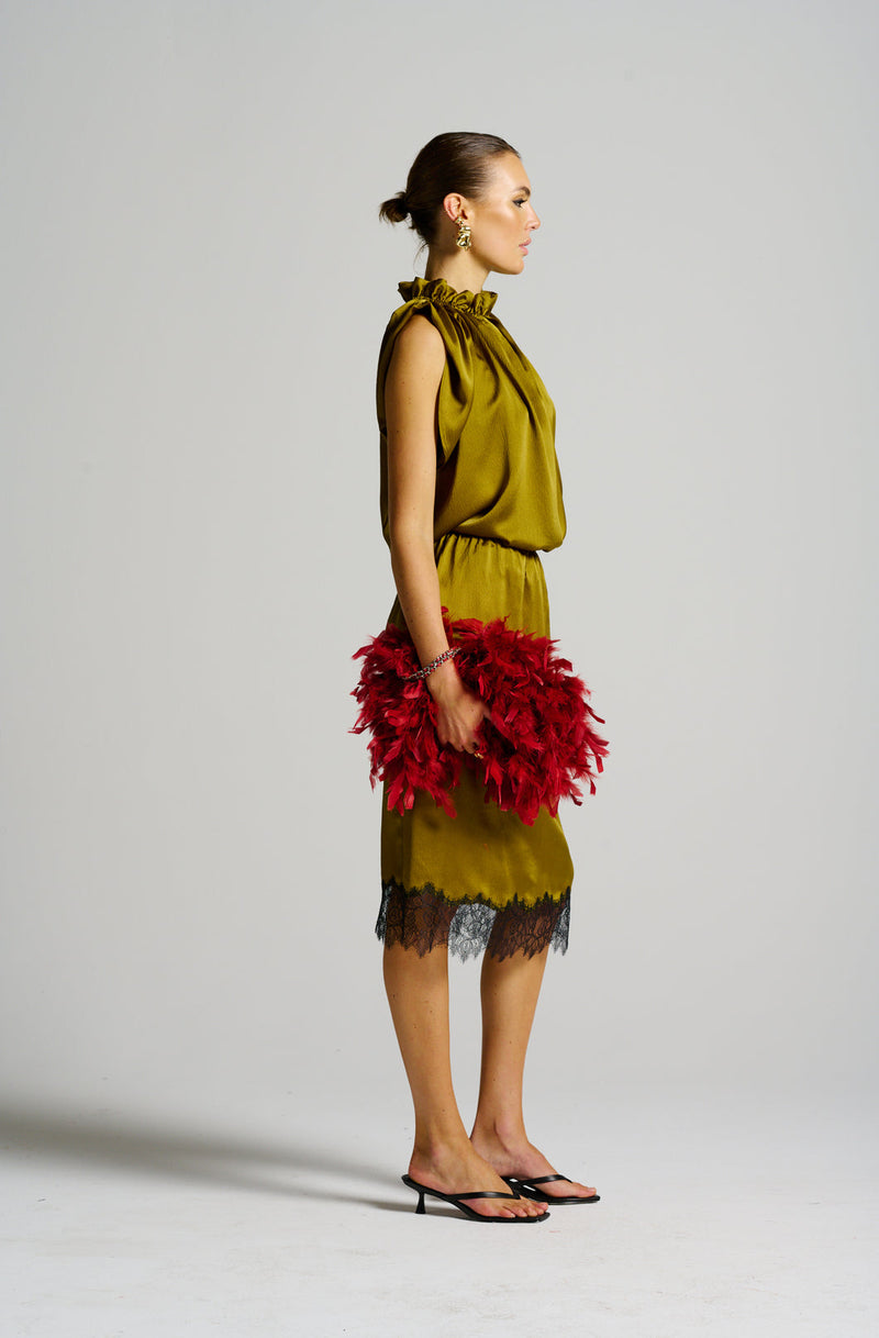 Le Cocktail Skirt, Olive
