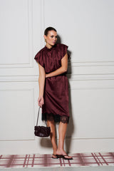 Le Cocktail Skirt, Burgundy