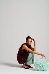 Le Cocktail Skirt, Burgundy