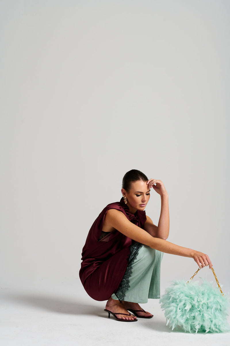 Le Cocktail Skirt, Burgundy