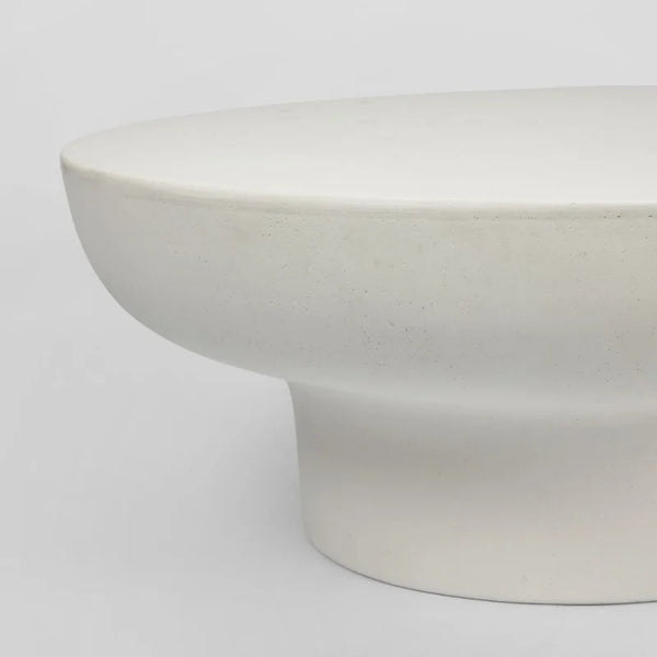 Pablo Round Coffee Table, Chalk