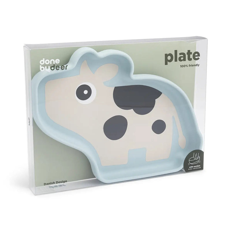 Stick & Stay Plate, Dotti Blue