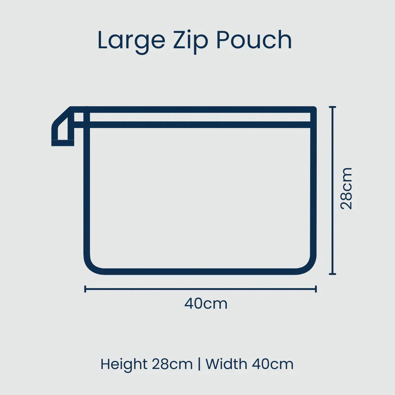 Coral Zip Pouch