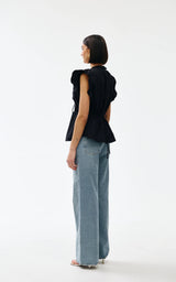 Kinny Bobbie Top, Black