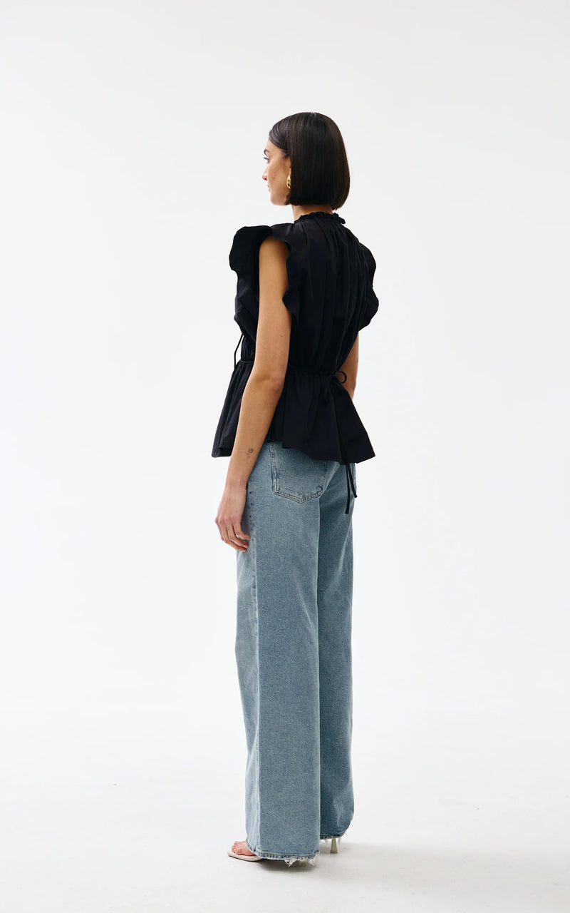 Kinny Bobbie Top, Black