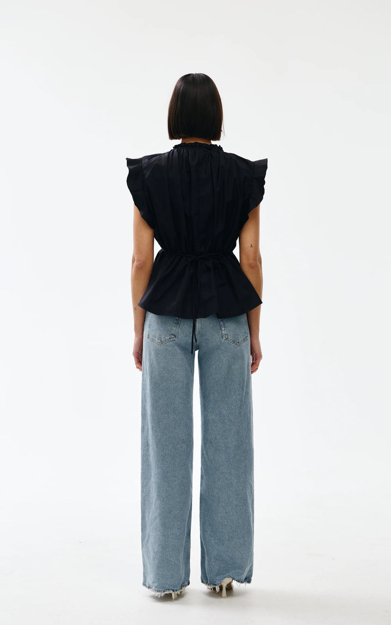 Kinny Bobbie Top, Black