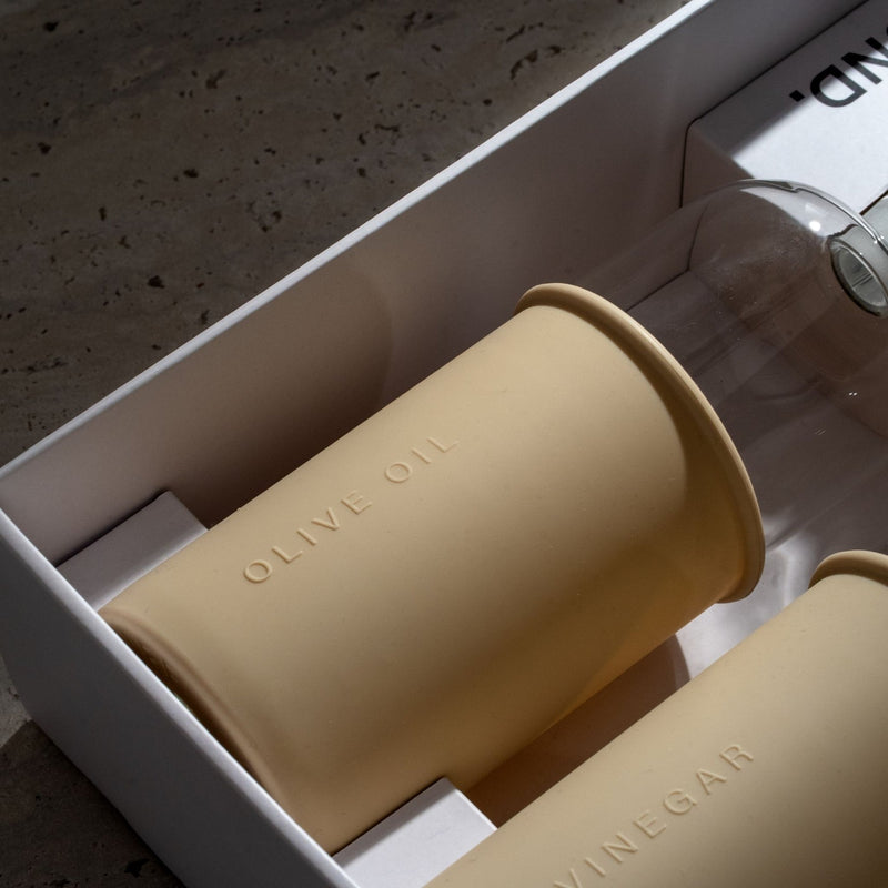 Rund Oil & Vinegar Bottle Set, Sand