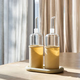 Rund Oil & Vinegar Bottle Set, Sand
