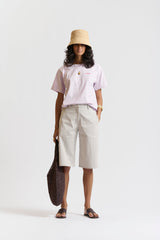 le stripe Le Logo Tee Lilac