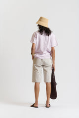 le stripe Le Logo Tee Lilac