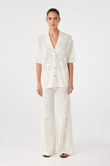 Arcaa Aster Crochet Pant, Cream