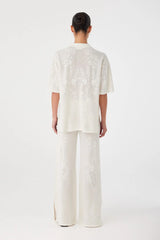 Arcaa Aster Crochet Pant, Cream