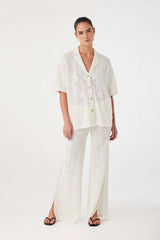 Arcaa Aster Crochet Pant, Cream