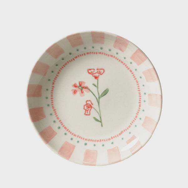June's Garden Side Plate, Geranium