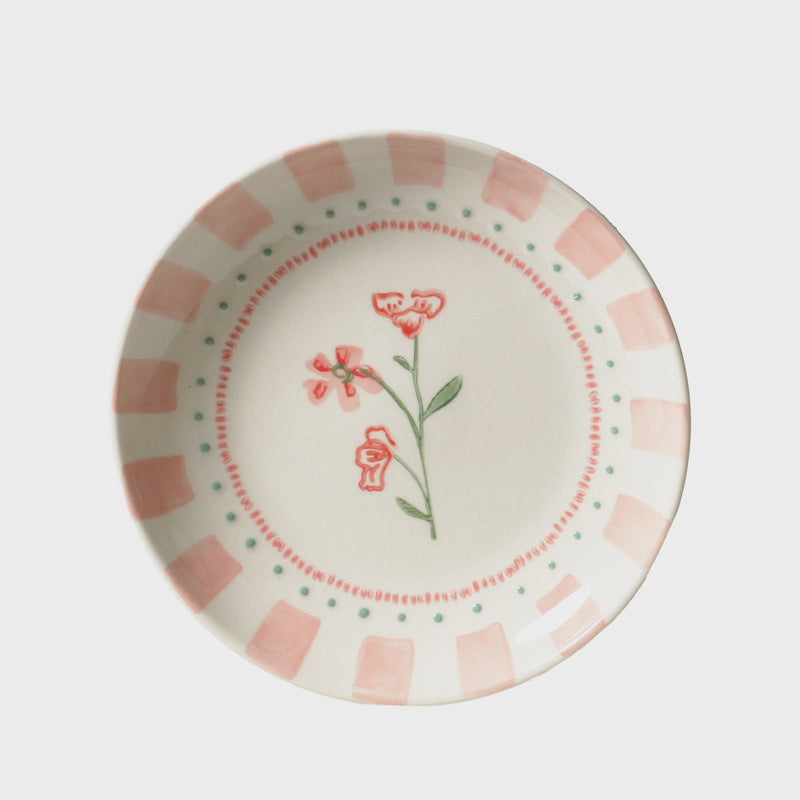June's Garden Side Plate, Geranium