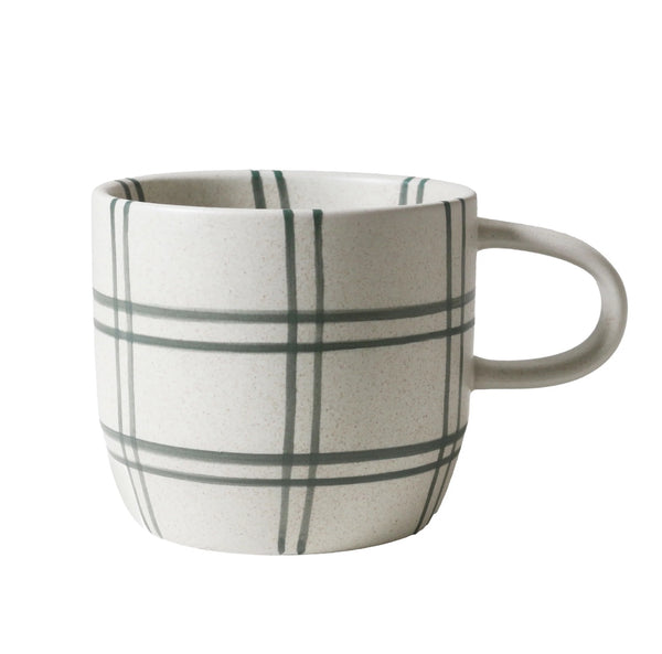 Robert Gordon ‘Cat's Pyjamas’ Mug, Green Linear Stripe