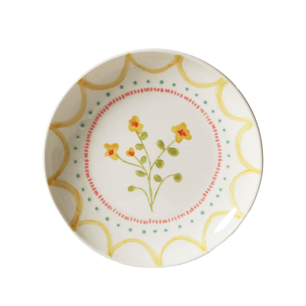 June's Garden Side Plate, Yellow Bush Pea