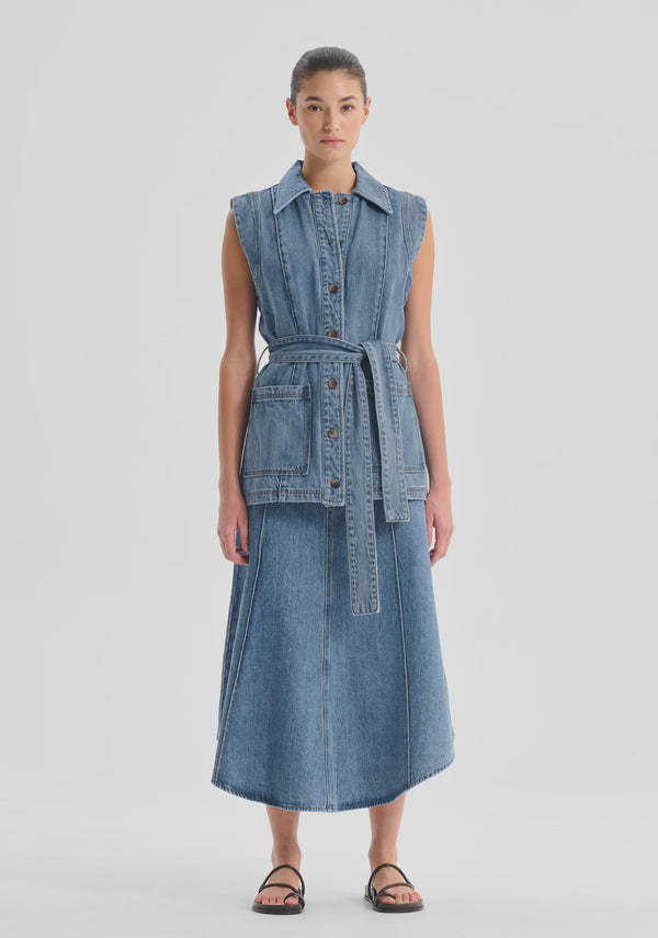 Morrison Jacque Denim Vest, Light Blue
