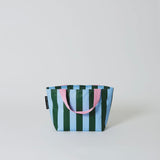 Green/Blue Stripe Mini Tote