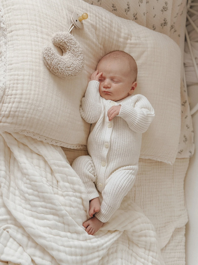 Everyday Ribbed Romper, Milk